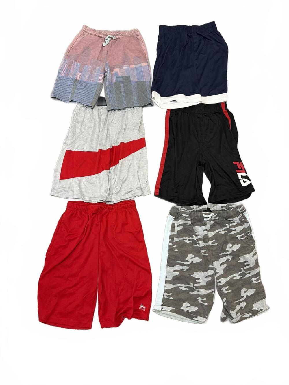 Boys Large Athletic & Jogger Shorts Huge Lot 6 Bundle